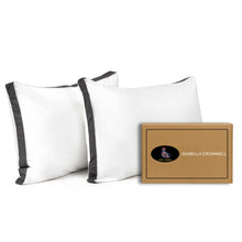 ISABELLA CROMWELL Pillows- Side Sleeper Pillows, Cooling & Breathable 100% Cotton Bed Pillows, Gusseted Down Alternative Pillows for Side and Back Sleepers Cooling Pillow