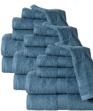 Super soft Plush 6-piece Luxury Low Twist Cotton Bath Towel Set