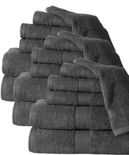 Super soft Plush 6-piece Luxury Low Twist Cotton Bath Towel Set
