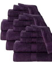 Super soft Plush 6-piece Luxury Low Twist Cotton Bath Towel Set