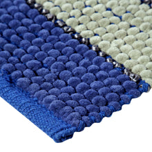 Chenille Soft Loop Oversize Bath Rug Solid and Stripe Pattern