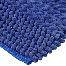 Chenille Soft Loop Oversize Bath Rug Solid and Stripe Pattern