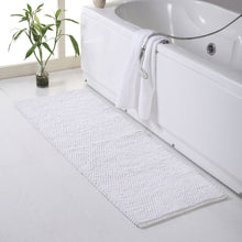 Oversized handmade cotton Micro Chenille loop bath rug -22-inch X 60-inch, 65% polyester and 35% cotton super absorbent bath rug