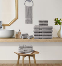16 Piece Bath Towels Sets -Cotton Towels,4 Bath Towels, 4 Hand Towels, 8 Wash Cloths, Shower Towels, Extra Large Bath Towels