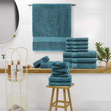 18-Piece Bath Towel Set (4 Bath Towels, 6 Hand Towels, 8 Wash Cloths) 600 GSM Bath Towels for Bathroom, Absorbent, Hotel Towels for Bathroom Daily Use, Bath Linens Set