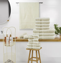 18-Piece Bath Towel Set (4 Bath Towels, 6 Hand Towels, 8 Wash Cloths) 600 GSM Bath Towels for Bathroom, Absorbent, Hotel Towels for Bathroom Daily Use, Bath Linens Set