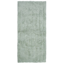 Oversized Stripe Cotton Textured Bath Rug Solid and Stripe Pattern