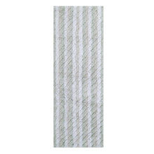 Oversized Stripe Cotton Textured Bath Rug Solid and Stripe Pattern