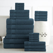 100% Plush Cotton 24-piece Economic Bath Towel set