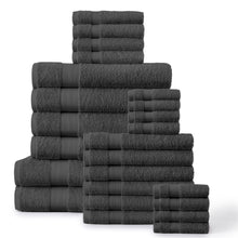 100% Plush Cotton 24-piece Economic Bath Towel set