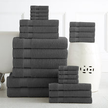 100% Plush Cotton 24-piece Economic Bath Towel set