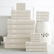 100% Plush Cotton 24-piece Economic Bath Towel set
