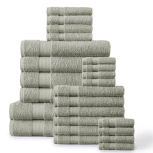 100% Plush Cotton 24-piece Economic Bath Towel set