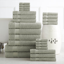 100% Plush Cotton 24-piece Economic Bath Towel set