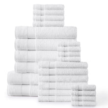 100% Plush Cotton 24-piece Economic Bath Towel set