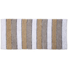 Chenille Soft Loop Oversize Bath Rug Solid and Stripe Pattern