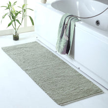 Oversized handmade cotton Micro Chenille loop bath rug -22-inch X 60-inch, 65% polyester and 35% cotton super absorbent bath rug