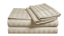 500 Thread Count Egyptian Cotton Damask Stripe Sheet Set