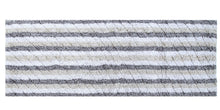 Oversized Stripe Cotton Textured Bath Rug Solid and Stripe Pattern