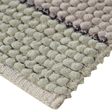Chenille Soft Loop Oversize Bath Rug Solid and Stripe Pattern