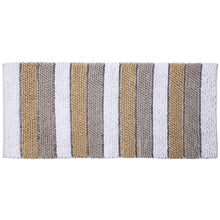 Chenille Soft Loop Oversize Bath Rug Solid and Stripe Pattern