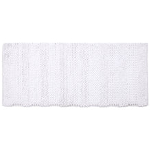 Chenille Soft Loop Oversize Bath Rug Solid and Stripe Pattern