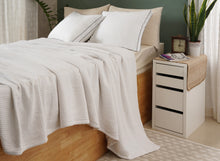 ISABELLA CROMWELL  Blanket, 100% Cotton Bed Blanket, Breathable Bed Blankets King Size, Waffle Blanket, Thermal Blanket, Warm Blankets for Winter,