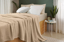 ISABELLA CROMWELL  Blanket, 100% Cotton Bed Blanket, Breathable Bed Blankets King Size, Waffle Blanket, Thermal Blanket, Warm Blankets for Winter,