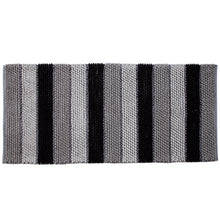 Chenille Soft Loop Oversize Bath Rug Solid and Stripe Pattern