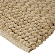 Chenille Soft Loop Oversize Bath Rug Solid and Stripe Pattern