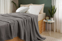 ISABELLA CROMWELL  Blanket, 100% Cotton Bed Blanket, Breathable Bed Blankets King Size, Waffle Blanket, Thermal Blanket, Warm Blankets for Winter,