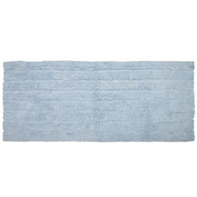 Oversized Stripe Cotton Textured Bath Rug Solid and Stripe Pattern