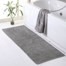 Oversized handmade cotton Micro Chenille loop bath rug -22-inch X 60-inch, 65% polyester and 35% cotton super absorbent bath rug