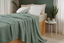 ISABELLA CROMWELL  Blanket, 100% Cotton Bed Blanket, Breathable Bed Blankets King Size, Waffle Blanket, Thermal Blanket, Warm Blankets for Winter,