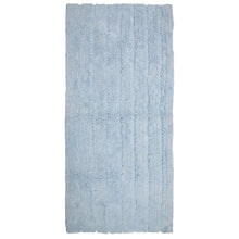 Oversized Stripe Cotton Textured Bath Rug Solid and Stripe Pattern
