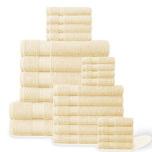 100% Plush Cotton 24-piece Economic Bath Towel set