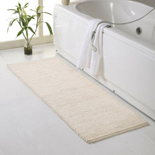 Oversized handmade cotton Micro Chenille loop bath rug -22-inch X 60-inch, 65% polyester and 35% cotton super absorbent bath rug