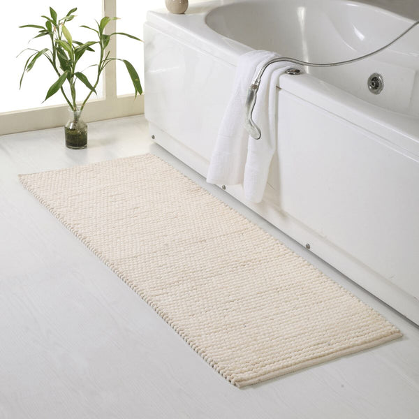 Better Trends Loopy Chenille Bath Rug 24-in x 24-in White Cotton Bath Rug  in the Bathroom Rugs & Mats department at