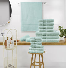 18-Piece Bath Towel Set (4 Bath Towels, 6 Hand Towels, 8 Wash Cloths) 600 GSM Bath Towels for Bathroom, Absorbent, Hotel Towels for Bathroom Daily Use, Bath Linens Set