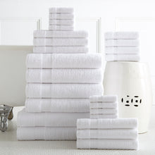 100% Plush Cotton 24-piece Economic Bath Towel set