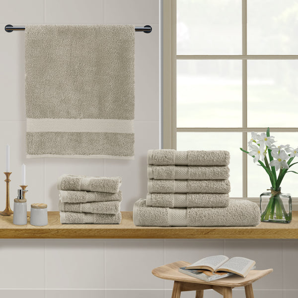 8 Piece Bath Towels Set - Bath Towel, 100% Cotton Towels for Bathroom, –  addyhomefashionstore