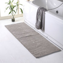 Oversized handmade cotton Micro Chenille loop bath rug -22-inch X 60-inch, 65% polyester and 35% cotton super absorbent bath rug